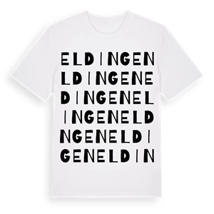 Eldingen ordlek t-shirt – ekologisk bomull t-shirt från Pinshirt