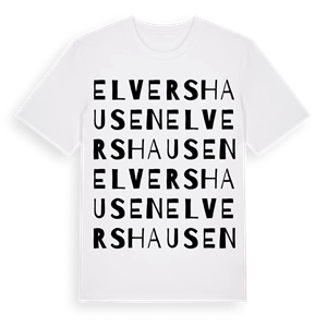 Elvershausen ordlek t-shirt – ekologisk bomull t-shirt från Pinshirt