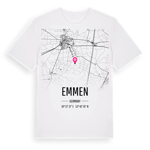 Emmen karta t-shirt – ekologisk bomull t-shirt från Pinshirt