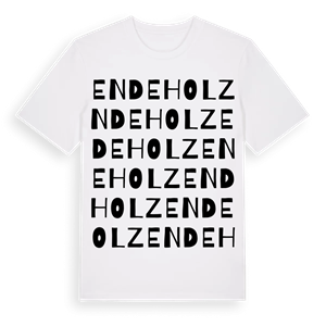 Endeholz ordlek t-shirt – ekologisk bomull t-shirt från Pinshirt