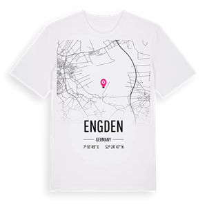 Engden karta t-shirt – ekologisk bomull t-shirt från Pinshirt