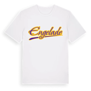 Engelade baseball t-shirt – ekologisk bomull t-shirt från Pinshirt