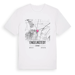 Engelnstedt karta t-shirt – ekologisk bomull t-shirt från Pinshirt