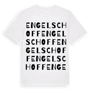 Engelschoff ordlek t-shirt – ekologisk bomull t-shirt från Pinshirt