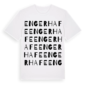 Engerhafe ordlek t-shirt – ekologisk bomull t-shirt från Pinshirt