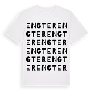 Engter ordlek t-shirt – ekologisk bomull t-shirt från Pinshirt