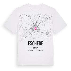 Eschede karta t-shirt – ekologisk bomull t-shirt från Pinshirt