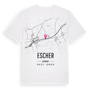 Escher karta t-shirt – ekologisk bomull t-shirt från Pinshirt