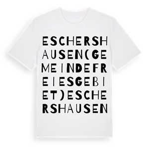 Eschershausen (gemeindefreies Gebiet) ordlek t-shirt – ekologisk bomull t-shirt från Pinshirt
