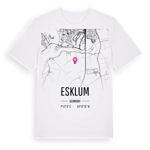 Esklum karta t-shirt – ekologisk bomull t-shirt från Pinshirt