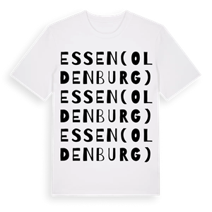 Essen (Oldenburg) ordlek t-shirt – ekologisk bomull t-shirt från Pinshirt