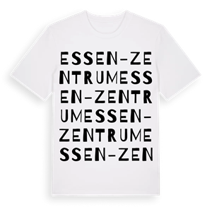 Essen-Zentrum ordlek t-shirt – ekologisk bomull t-shirt från Pinshirt
