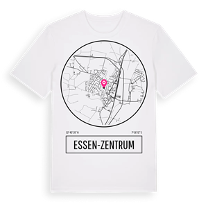 Essen-Zentrum t-shirt – ekologisk bomull t-shirt från Pinshirt