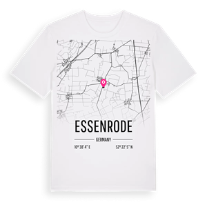 Essenrode karta t-shirt – ekologisk bomull t-shirt från Pinshirt