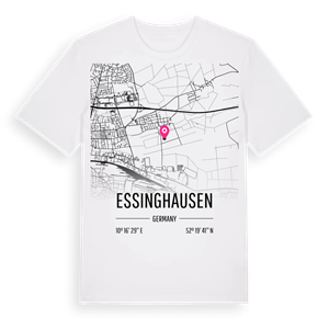 Essinghausen karta t-shirt – ekologisk bomull t-shirt från Pinshirt