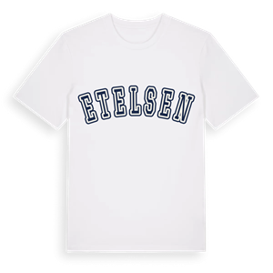 Etelsen college t-shirt – ekologisk bomull t-shirt från Pinshirt