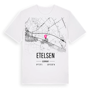 Etelsen karta t-shirt – ekologisk bomull t-shirt från Pinshirt