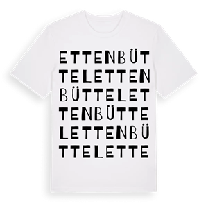 Ettenbüttel ordlek t-shirt – ekologisk bomull t-shirt från Pinshirt