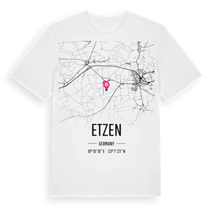 Etzen karta t-shirt – ekologisk bomull t-shirt från Pinshirt