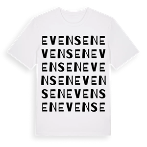 Evensen ordlek t-shirt – ekologisk bomull t-shirt från Pinshirt