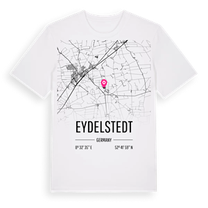 Eydelstedt karta t-shirt – ekologisk bomull t-shirt från Pinshirt