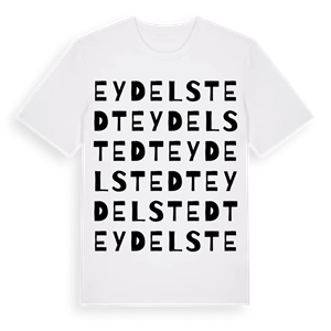 Eydelstedt ordlek t-shirt – ekologisk bomull t-shirt från Pinshirt