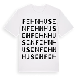 Fehnhusen ordlek t-shirt – ekologisk bomull t-shirt från Pinshirt