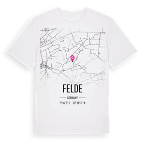 Felde karta t-shirt – ekologisk bomull t-shirt från Pinshirt