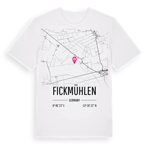 Fickmühlen karta t-shirt – ekologisk bomull t-shirt från Pinshirt