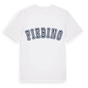 Fiebing college t-shirt – ekologisk bomull t-shirt från Pinshirt