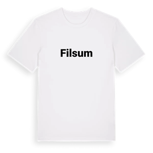 Filsum fetstil t-shirt – ekologisk bomull t-shirt från Pinshirt