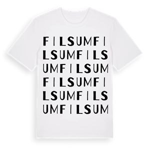 Filsum ordlek t-shirt – ekologisk bomull t-shirt från Pinshirt