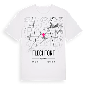 Flechtorf karta t-shirt – ekologisk bomull t-shirt från Pinshirt