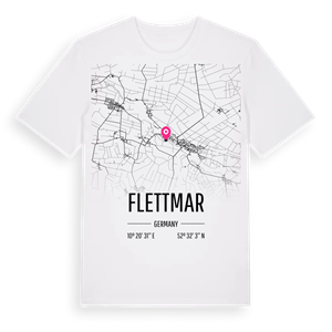 Flettmar karta t-shirt – ekologisk bomull t-shirt från Pinshirt