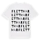 Flettmar ordlek t-shirt