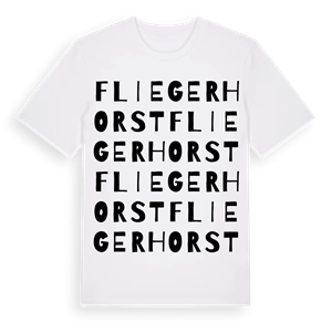 Fliegerhorst ordlek t-shirt – ekologisk bomull t-shirt från Pinshirt