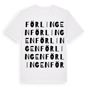 Förlingen ordlek t-shirt – ekologisk bomull t-shirt från Pinshirt