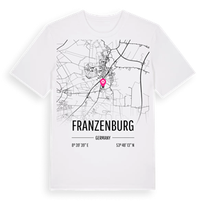 Franzenburg karta t-shirt – ekologisk bomull t-shirt från Pinshirt