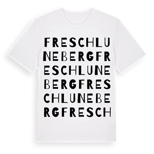 Freschluneberg ordlek t-shirt – ekologisk bomull t-shirt från Pinshirt