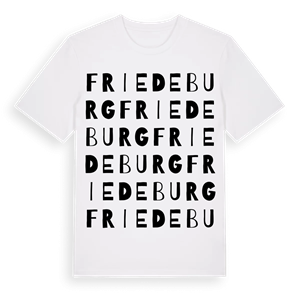 Friedeburg ordlek t-shirt – ekologisk bomull t-shirt från Pinshirt