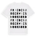 Friedeburger Wiesmoor Nord ordlek t-shirt