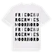 Friedeburger Wiesmoor Nord ordlek t-shirt