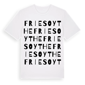 Friesoythe ordlek t-shirt – ekologisk bomull t-shirt från Pinshirt