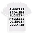 Ganderkesee ordlek t-shirt