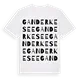 Ganderkesee ordlek t-shirt