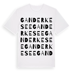 Ganderkesee ordlek t-shirt – ekologisk bomull t-shirt från Pinshirt