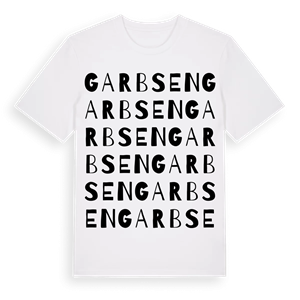 Garbsen ordlek t-shirt – ekologisk bomull t-shirt från Pinshirt