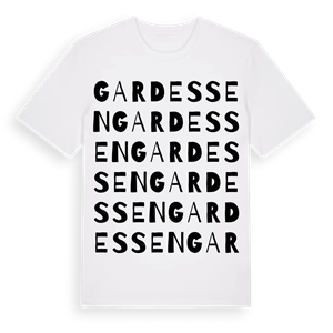 Gardessen ordlek t-shirt – ekologisk bomull t-shirt från Pinshirt