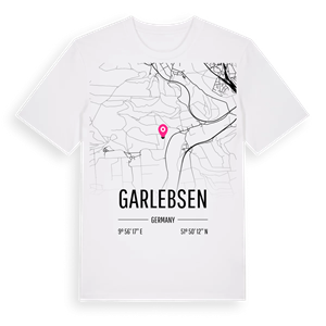 Garlebsen karta t-shirt – ekologisk bomull t-shirt från Pinshirt