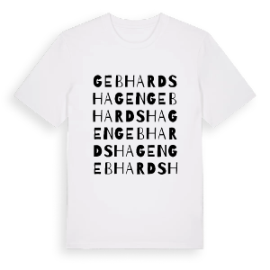 Gebhardshagen ordlek t-shirt – ekologisk bomull t-shirt från Pinshirt